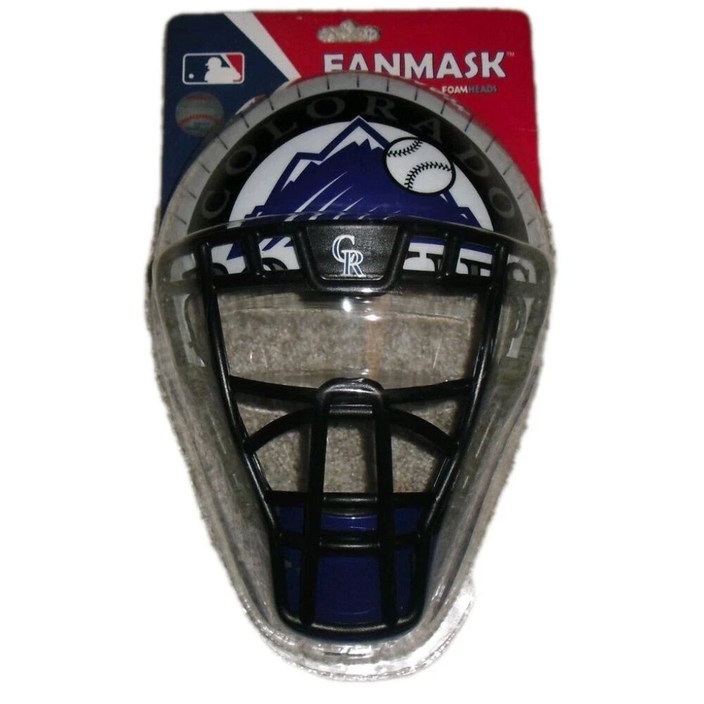 Colorado Rockies Catchers Plastic Fan Mask 11 x 11 inches New Mlb